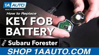 How to Replace Key Fob Battery 13-18 Subaru Forester