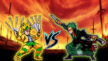Dio K1 V2 VS Ultimate Zoro in Jump Force Mugen😱
