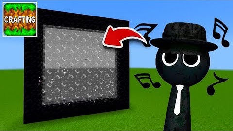 How to Make A Portal To The Black Sprunki Dimension in Crafting and Building!