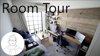 【Room tour】木の温かみがある1K一人暮らしDIY部屋紹介　7.5畳【ルームツアー】