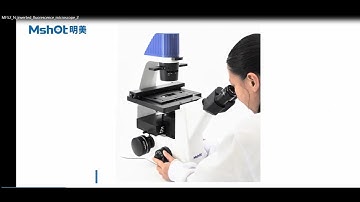 MF52-N inverted fluorescence microscope demonstration