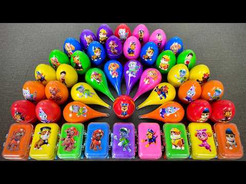 PAW Patrol Clay With Slime Coloring 🌈 Ryder, Chase, Marshall & Skye | Satisfying ASMR