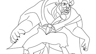 How to Draw Beast from Beauty and the Beast screenshot 5