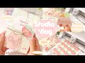 Studio vlog 004: launching my new shop, packing orders asmr, making stickers, prepping for shop