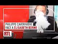 Philippe caverivire face  elisabeth borne