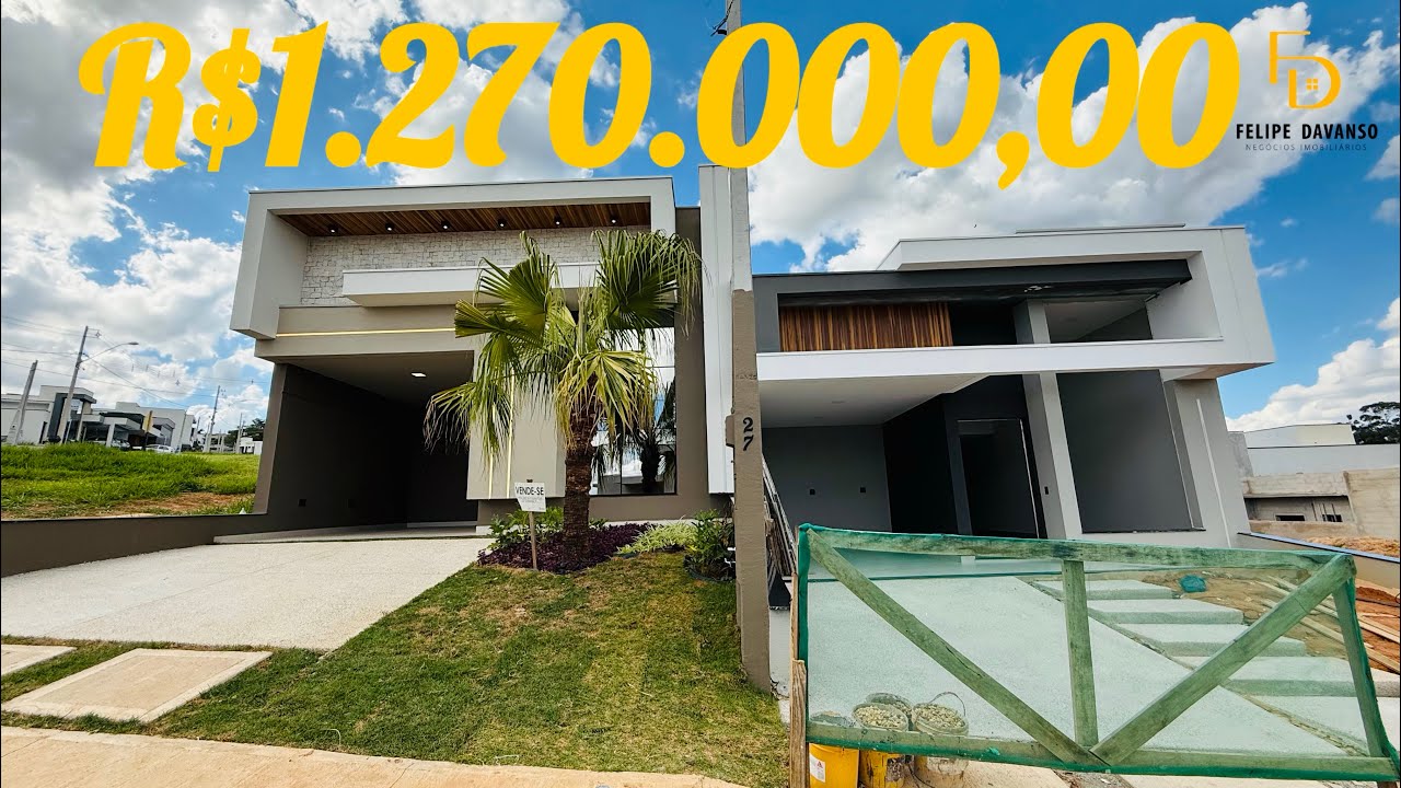 CASAS À VENDA NO CONDOMÍNIO GRAN RESERVE EM INDAIATUBA-SP. CADA CASA TEM UM PROJETO EXCLUSIVO! 