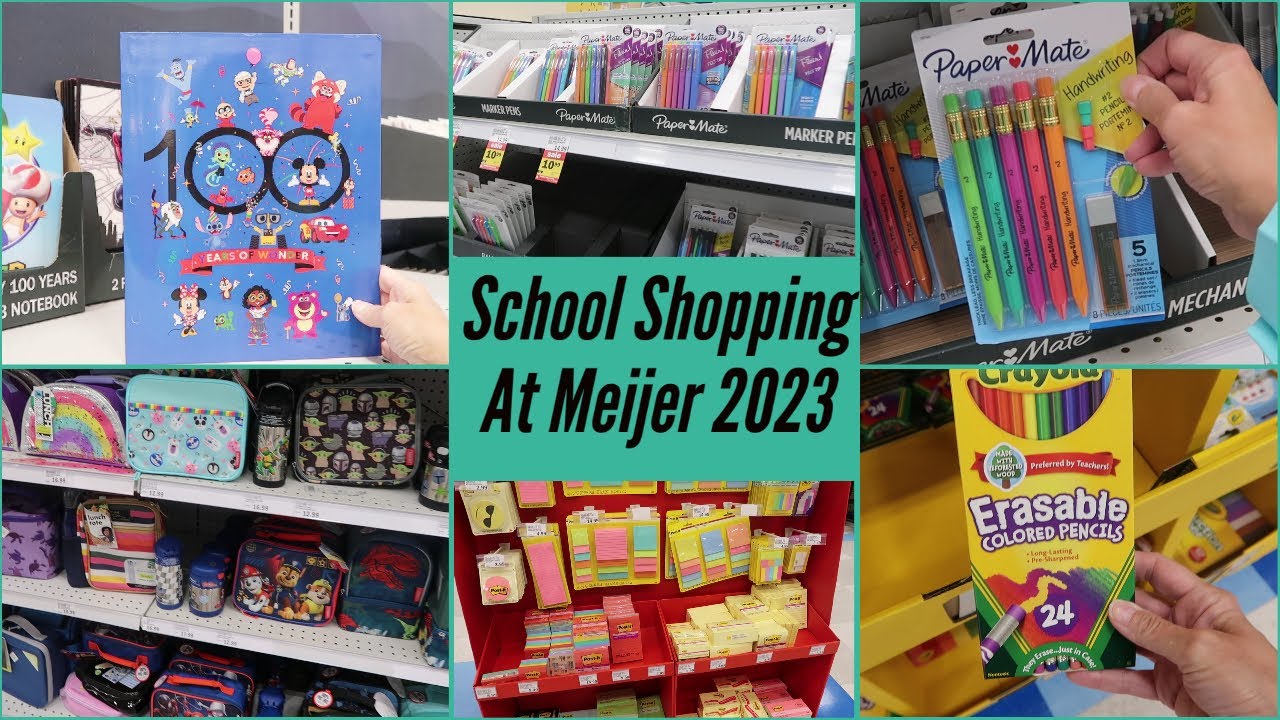 School Supplies at Meijer 2023 YouTube