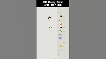 Little Alchemy 3-in-1 Combo 2 (carrot + coal + puddle) #tutorial #littlealchemy #shorts