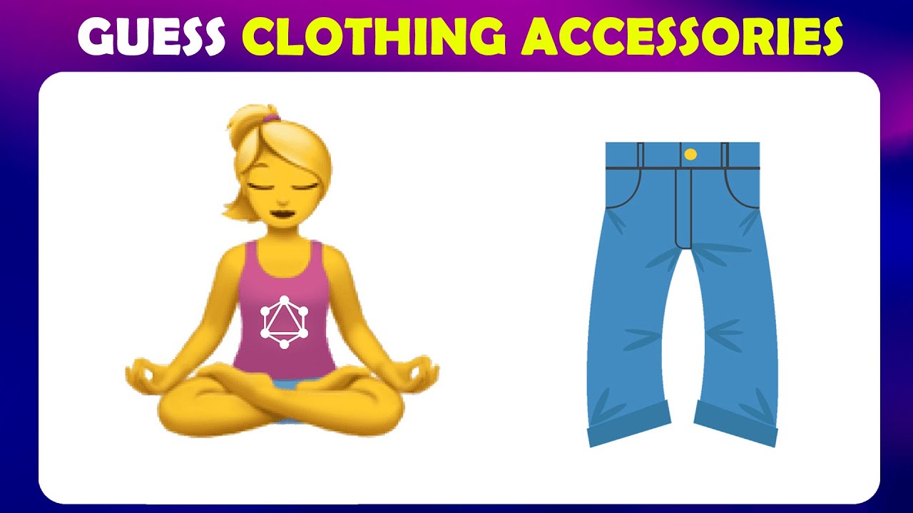Can You Guess The Cloth By Emojis Challenge Fashion Quiz Guess the Clothing by Emoji Puzzle Brain Pu