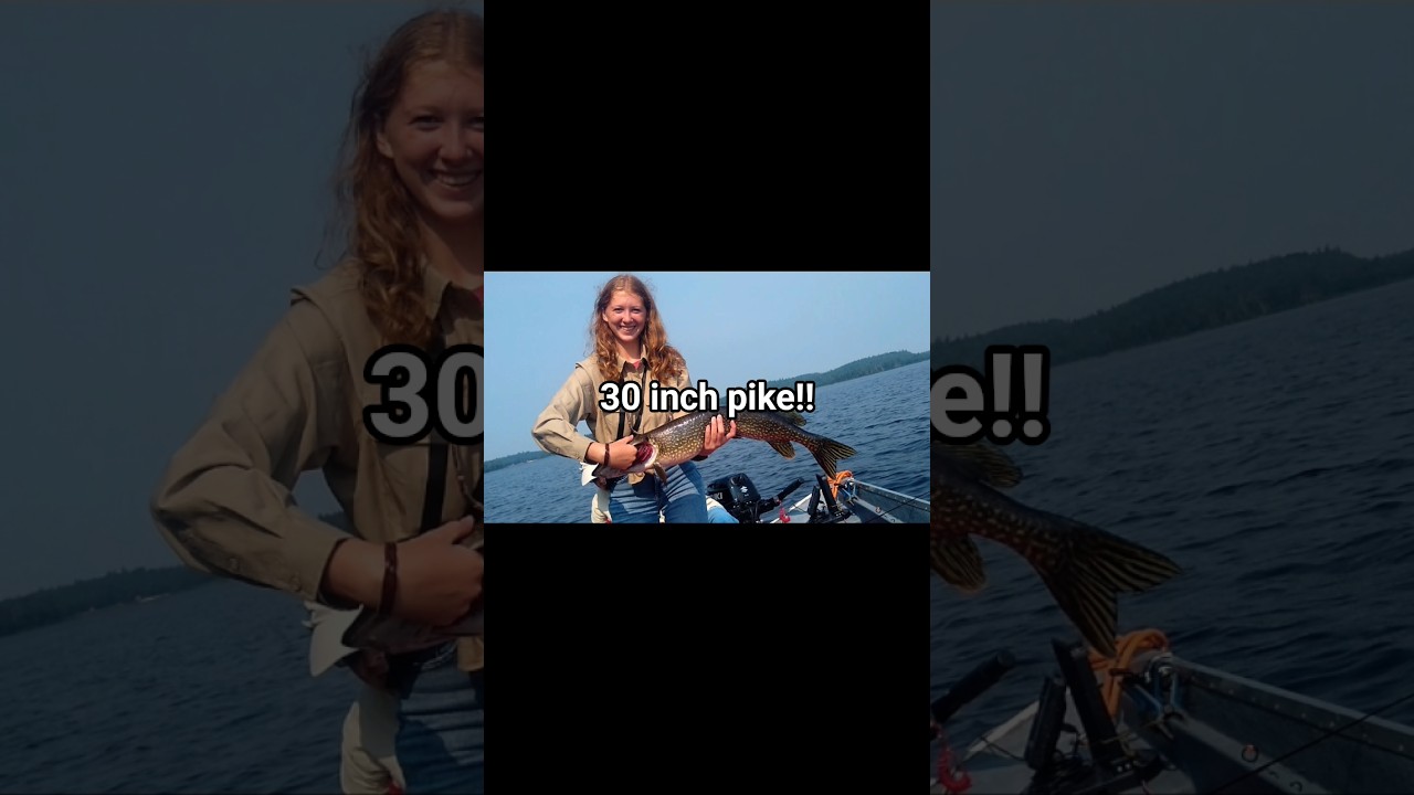 30 inch PIKE caught in lake Ogascanan Quebec!! 🎣🇨🇦 