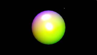 3 Lights on Revolving Sphere - OpenGL - MacOS