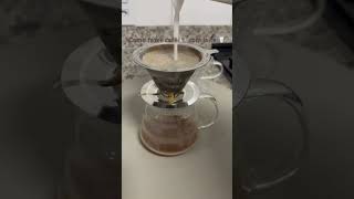 How to make coffee with milk. #coffeewithmilk