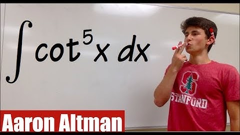 Integral of cot^5x, cot(x) and csc(x) approach, calculus 2 tutorial
