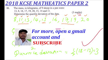 kcse 2018 maths paper2 question 11