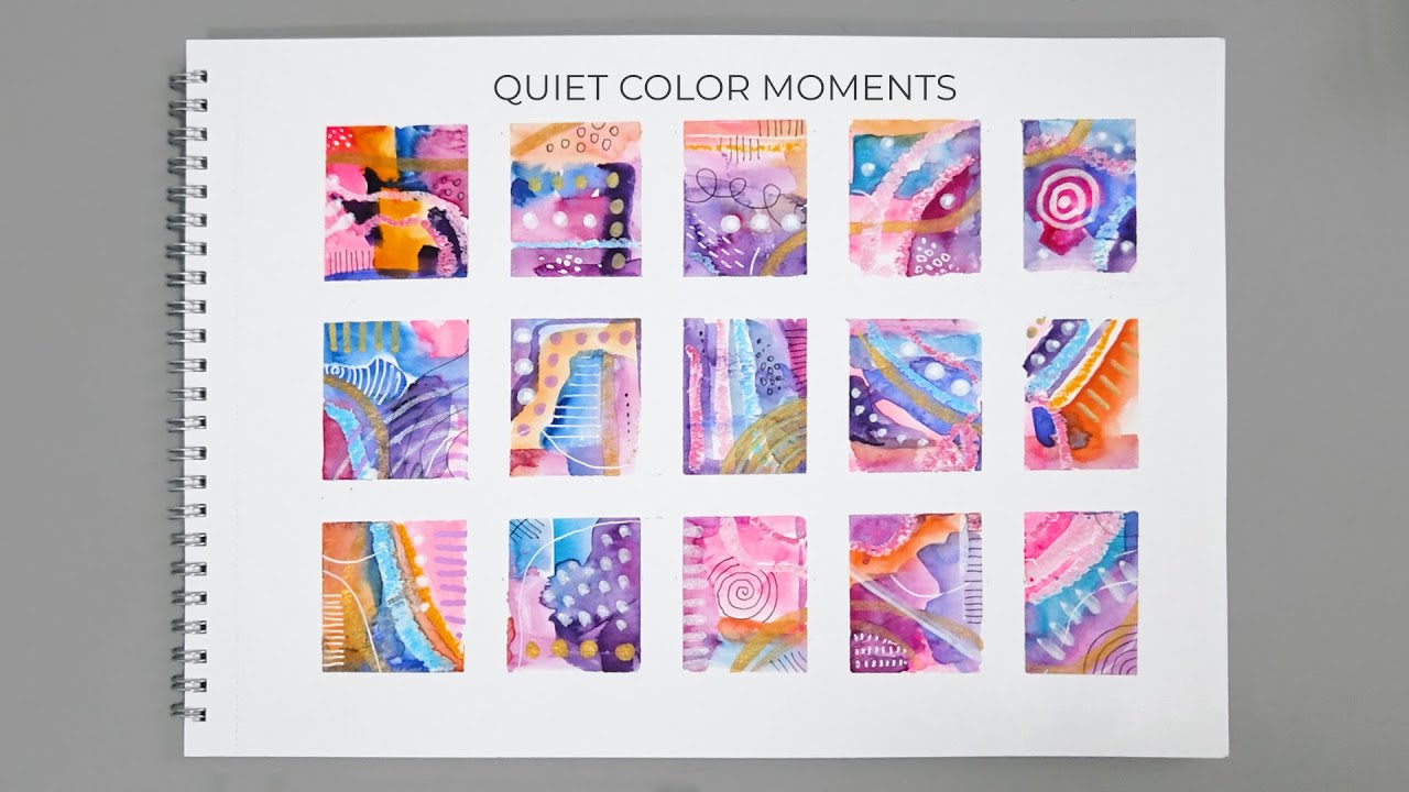 Quiet Color Studies | 15 Small Watercolor Explorations | HU COLORS