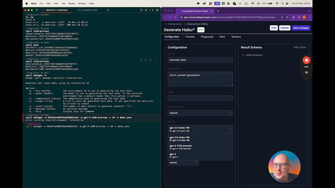 How to Use Composable Prompt CLI for LLM-powered Test Data Generation and Task Execution