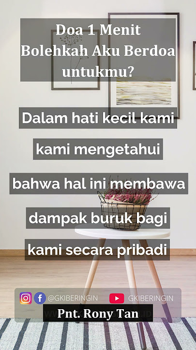 Doa 1 Menit | 24 September 2025