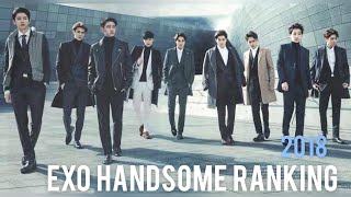 EXO HANDSOME RANKING | P&Ekpop 2018