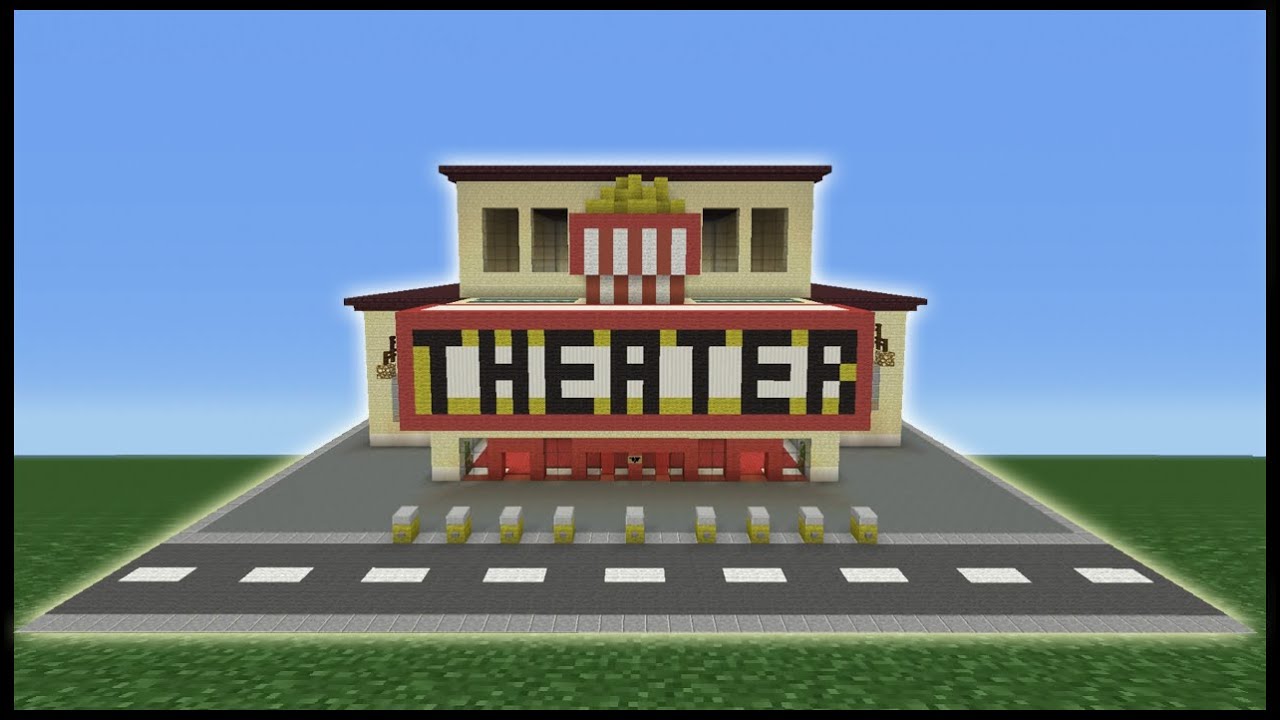 Minecraft Tutorial: How To Make a Movie Theater - YouTube