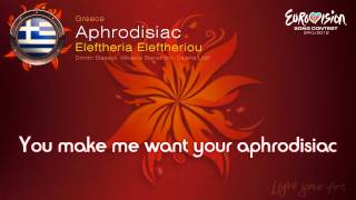 Video thumbnail of "Eleftheria Eleftheriou-Aphrodisiac(Greece)-Eurovision Song Contest 2012 - on screen lyrics (HD)"
