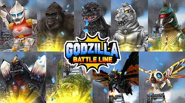 ALL GODZILLA BATTLE LINE LEADERS SPECIAL MOVE AND WINNING ANIMATION INTRO UNLOCK  ゴジラバトルライン 所有哥斯拉战线特