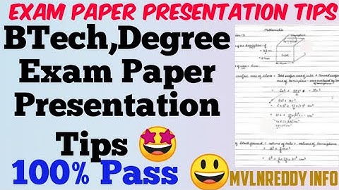Exam Paper Presentation Tips//JNTU Paper Presentation//Degree Exams paper Presentation - Good Marks🤩
