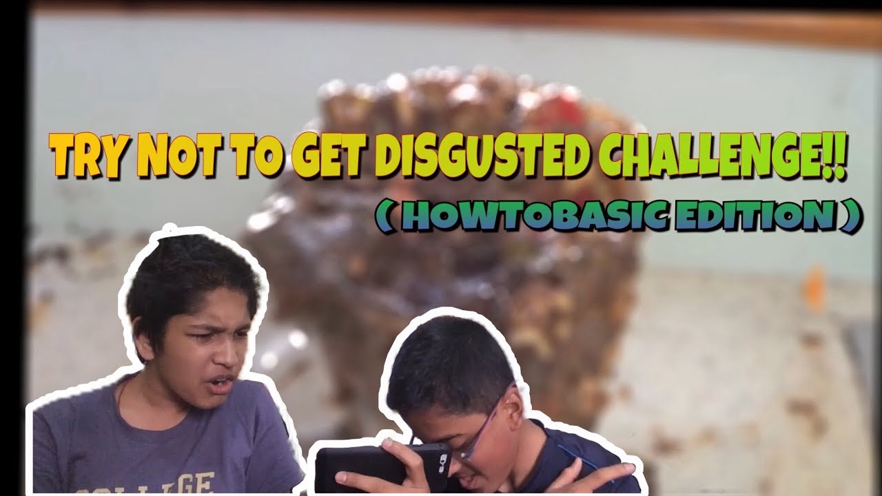 TRY NOT TO GET DISGUSTED CHALLENGE!! ***HowtoBasic Edition*** - YouTube