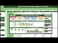 Sports &amp; Recreation Report in Excel