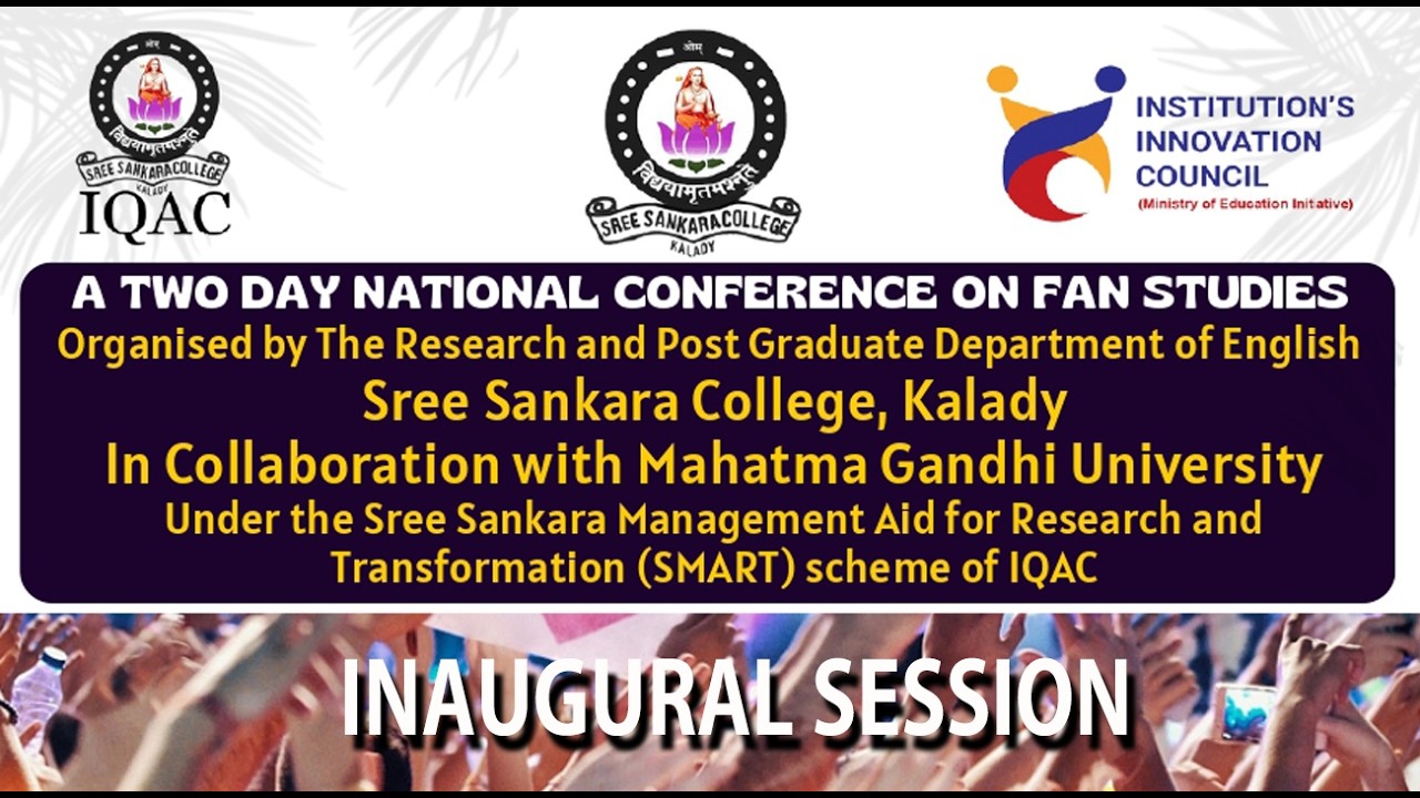 Two Day Conference Two Day National Conference on Fan Studies - Inaugural Session - YouTube