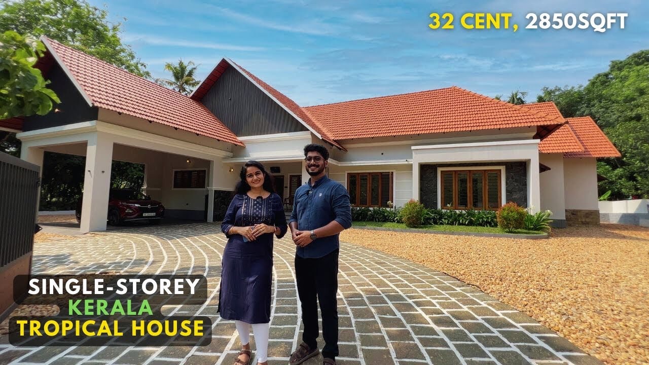 2850sqft വീടിന് ഇത്രെയും വിശാലതയോ ! ഒരുTROPICAL SINGLE-STOREY KERALA HOUSE! HOMES | KERALA HOMETOUR