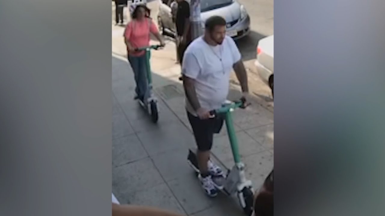 Elderly man killed by electric scooter hit-and-run in Los Angeles - YouTube