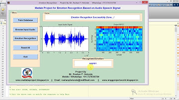 Matlab Project Code for Emotion Recognition from Audio Signal
