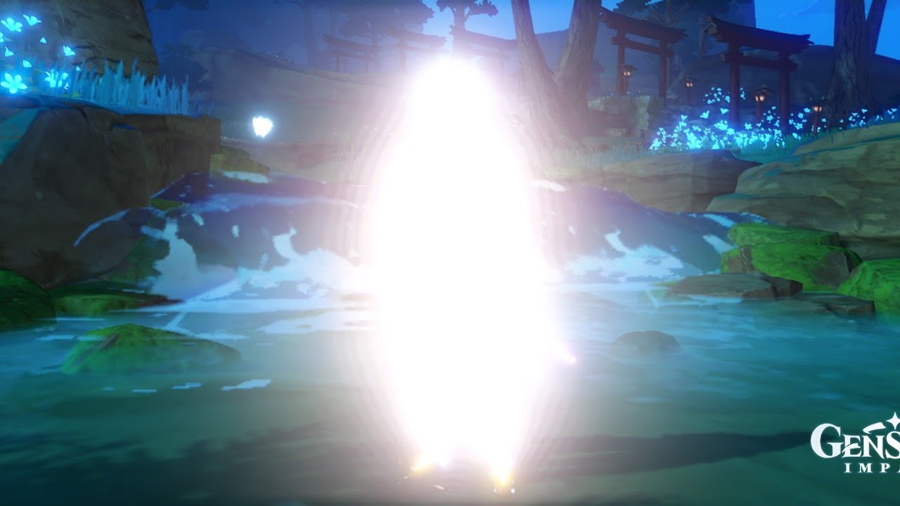 Turning Ayato into a light bulb | Genshin Impact glowing glitch