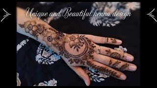 Unique and beautiful henna design