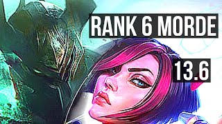 MORDEKAISER vs FIORA (TOP) | Rank 6 Morde | KR Challenger | 13.6