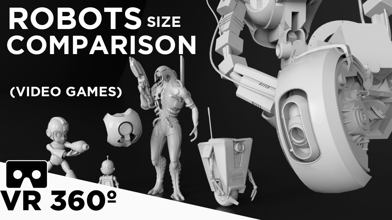 Video game ROBOTS in perspective | VR 360