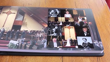 Wedding Album Example - Flush Mount Panoramic Album