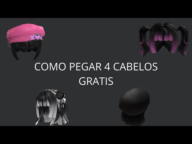 COMO PEGAR 4 CABELOS GRATIS FACIL NO ROBLOX! 