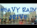 4K Heavy rain drive,  Busan City, KOREA.