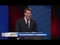 Ed Markey-Seth Moulton Senate debate on Boston 25: Stance on transgender student-athletes?