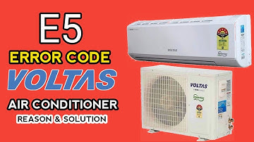 E5 Error Code Air Conditioner | Voltas AC E5 Error Code | Error E5 In Ac