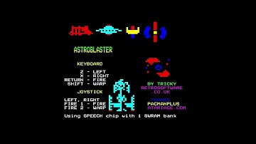 Astro Blaster for the BBC Micro with voice over