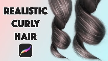 Draw Realistic Curly Hair in Procreate | Procreate Tutorial | Step-By-Step 😍🤯