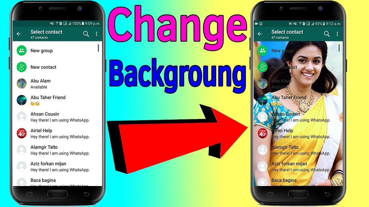 Change Whatsapp Home Screen Background in English -Use Any Photo | WhatsApp  Home Screen #HelpingMind - YouTube
