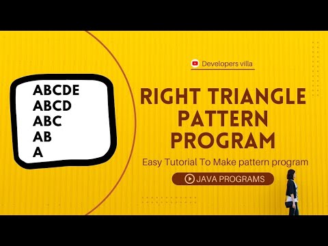 #2 Capital Pattern Program In Java | Right Triangle pattern Capital  | Write A Program In Notepad |