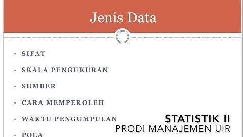 Jenis Data