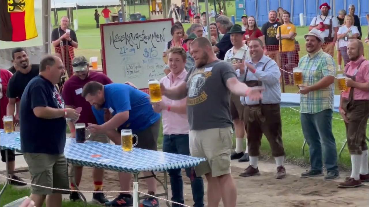 Masskrugstemmen or Stein Holding Competition at the German American