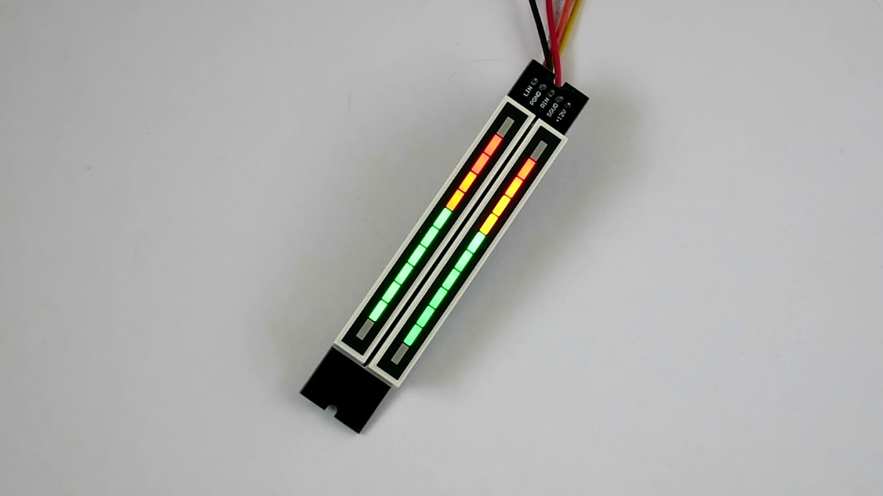 Индикатор уровня звука (VU-meter) в трёх режимах