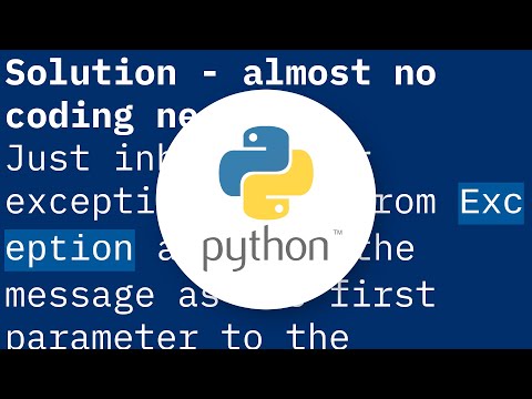 BaseException.message deprecated in