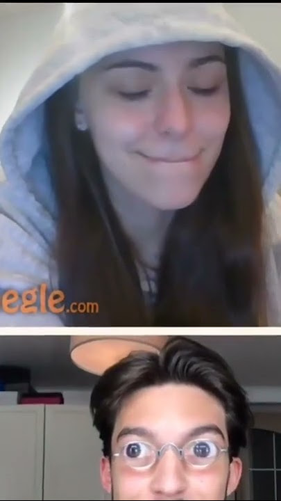 Girl reaction after seeing a handsome boy on Omegle #shorts #omegle #viral #trending #fahadomegle